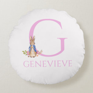 Custom Classic Bunny  Round Pillow