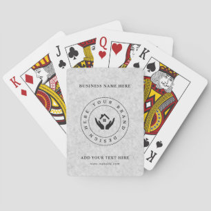 Custom Classic Business Logo & QR Code Poker Cards