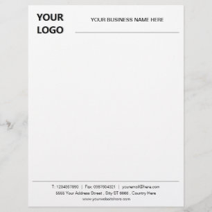 Custom Classic Business Office Letterhead and Logo