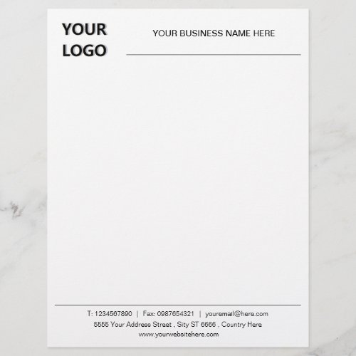 Custom Classic Business Office Letterhead and Logo