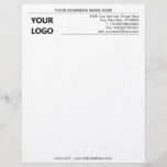 Custom Classic Business Office Letterhead and Logo<br><div class="desc">Simple Personalized Your Business Office Letterhead with Logo - Add Your Logo - Image / Business Name - Company / Address - Contact Information - Resize and move or remove and add elements - image / text with customization tool. 
Good Luck - Be Happy - Be Healthy !</div>