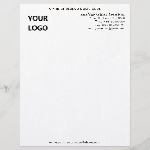 Custom Classic Business Office Letterhead and Logo