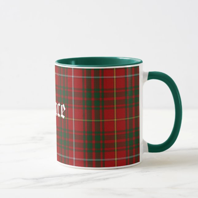 Custom Classic Clan Bruce Tartan Plaid Mug (Right)