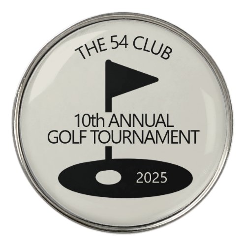 Custom Classic Club Name Golf Ball Marker