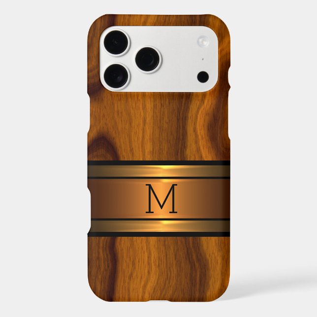 Custom Classic Cool Trendy Wood Grain Pattern Iphone Case (Back)