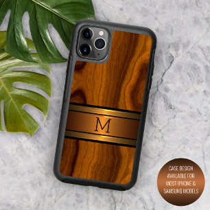 Custom Classic Cool Trendy Wood Grain Pattern iPhone 16 Pro Max Case