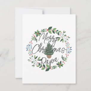 Custom classic design of leaf green Christmas    Note Card