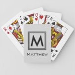 Custom Classic Framed Monogram Playing Cards at Zazzle