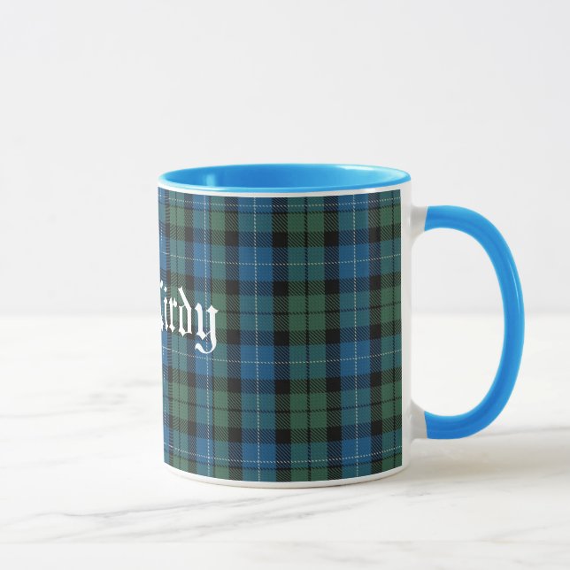 Custom Classic MacKirdy Tartan Plaid Mug (Right)