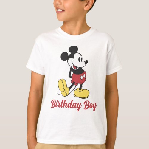 Custom Classic Mickey  Birthday Boy _ Family T_Shirt