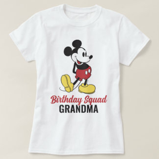 Custom Classic Mickey | Birthday Sqad - Family T-Shirt