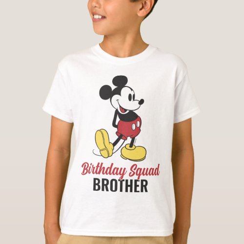 Custom Classic Mickey  Birthday Sqad _ Family T_Shirt