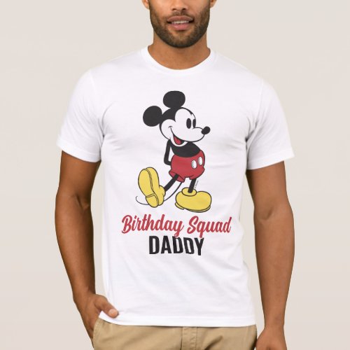 Custom Classic Mickey  Birthday Sqad _ Family T_Shirt