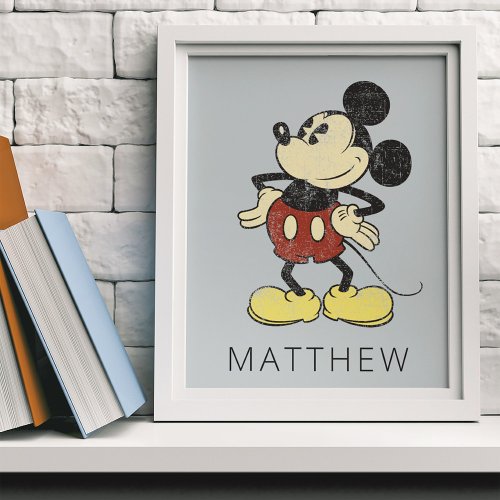 Custom Classic Mickey  Vintage Hands on Hips Poster