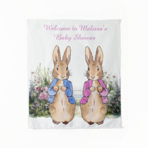 Custom Classic Rabbit Baby shower Small Tapestry