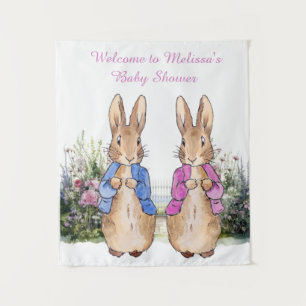 Custom Classic Rabbit Baby shower Small Tapestry