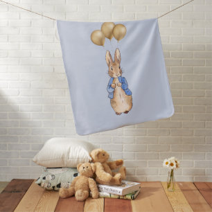 Custom Classic Rabbit First Birthday Baby Blanket