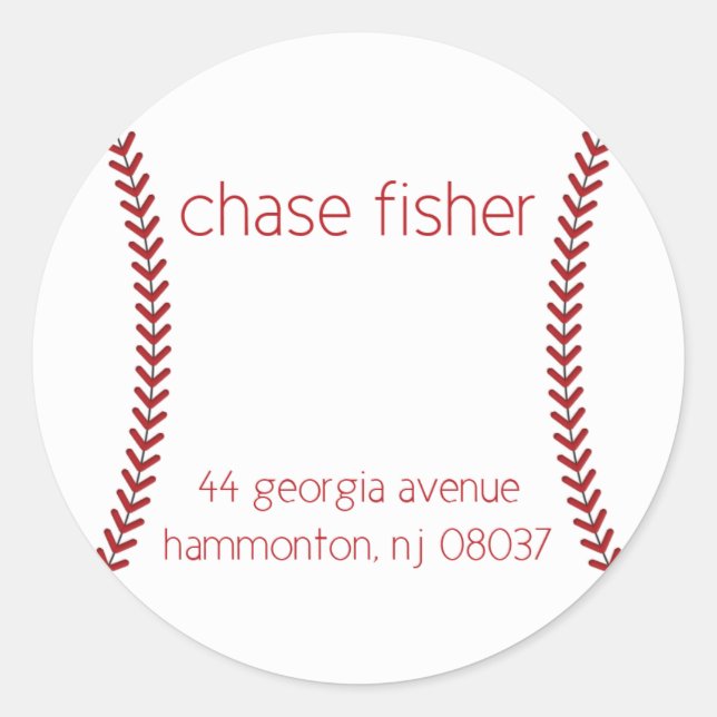 custom classic round sticker (Front)