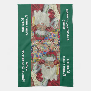 Custom Classic Santa Kitchen Towels Christmas 20XX