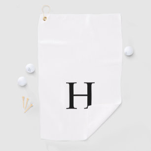 Custom Classic Simple Modern Monogram Golf Towel