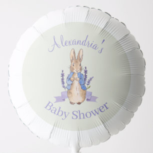 Custom Classic Storybook Rabbit Baby Shower Balloon