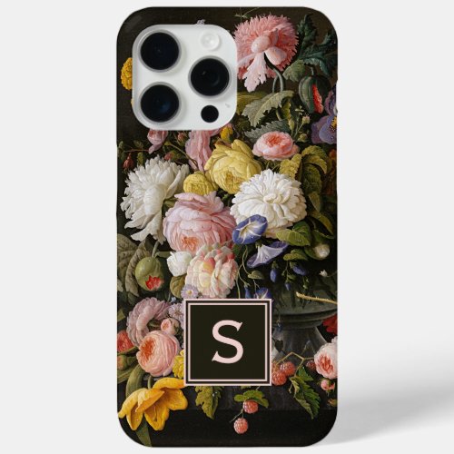 Custom Classy Chic Flowers Fine Art Painting iPhone 15 Pro Max Case