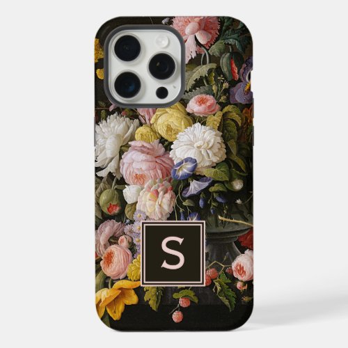 Custom Classy Chic Flowers Fine Art Painting iPhone 15 Pro Max Case