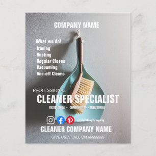 custom Cleaning service cleaning home helper Flyer