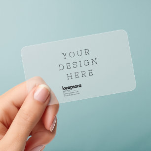 Custom Clear Business Cards