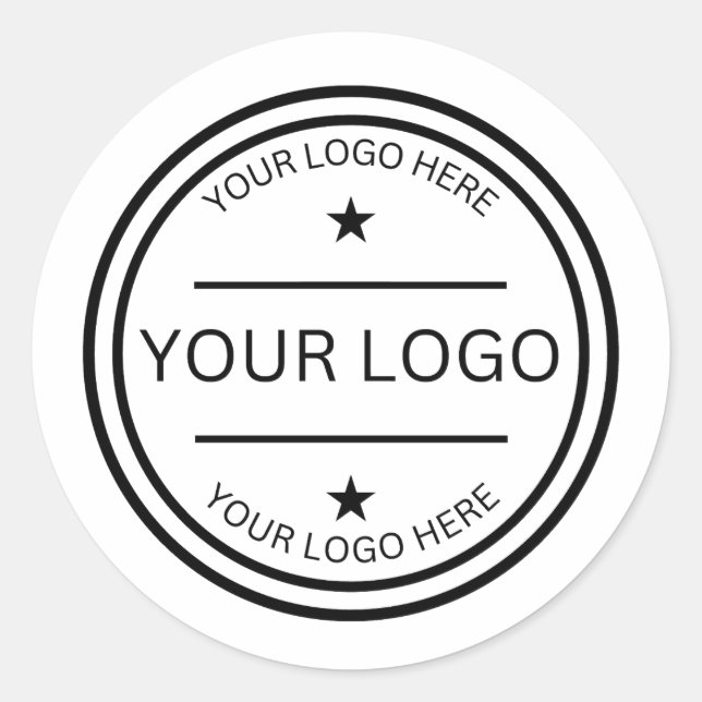 Custom Clear Logo Personalized Vinyl Labels  (Front)