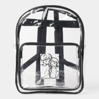 Custom Clear Stadium Backpack - Personalized Trans