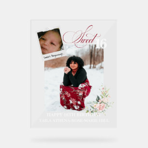 Custom Client Sweet 16 Acrylic Sign