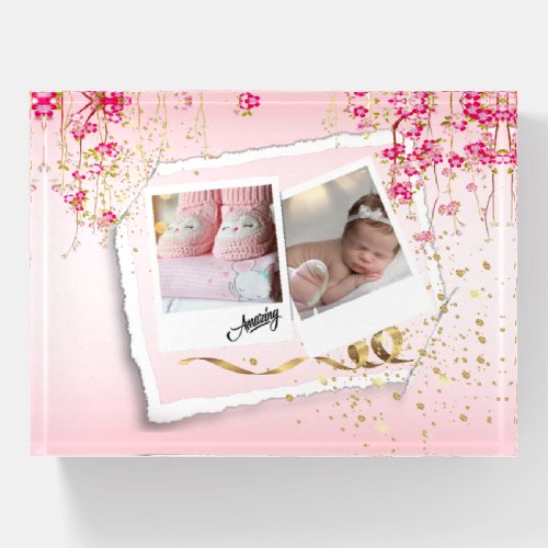 Custom clipboard with photos paperweight