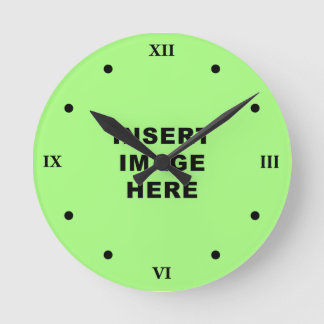 Custom Clock Template Black Roman Numerals