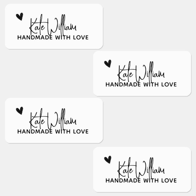 Custom Clothing label for handmade item Rectangle (Group)