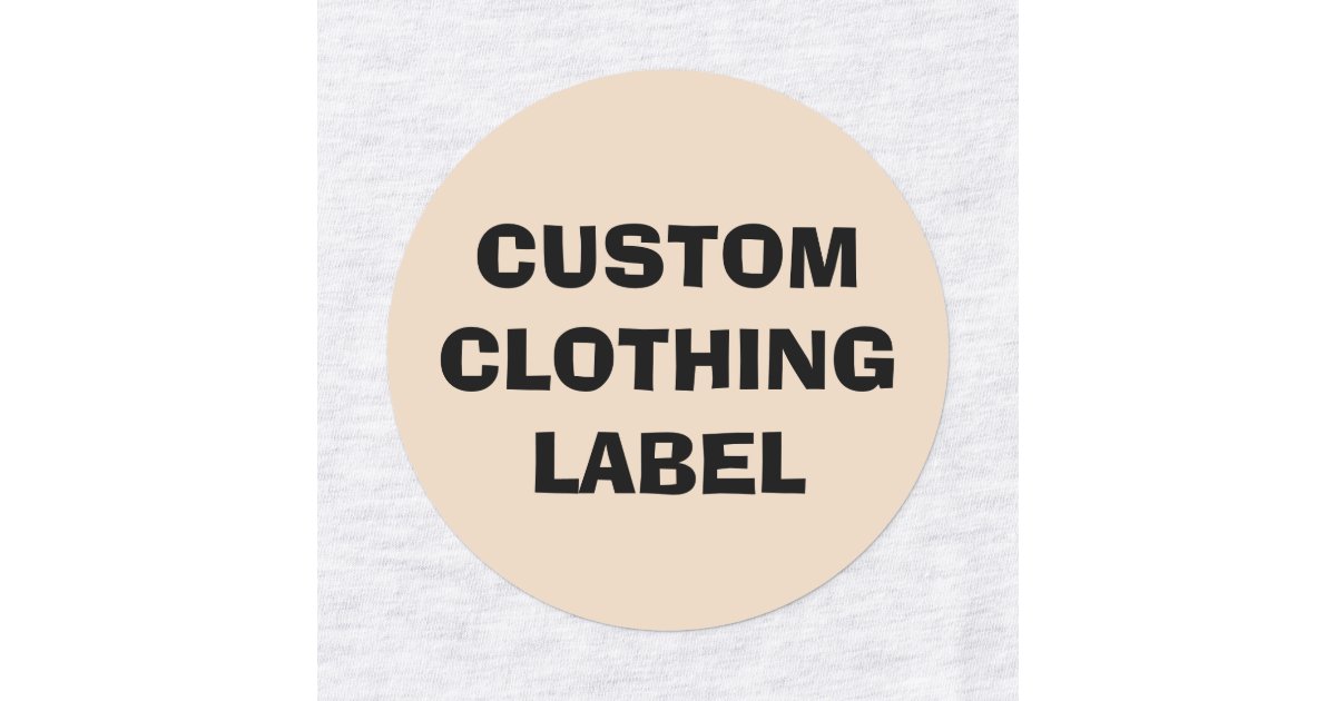 CUSTOM CLOTHING LABEL LABELS | Zazzle
