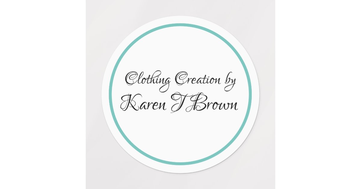 Custom Clothing Labels Zazzle