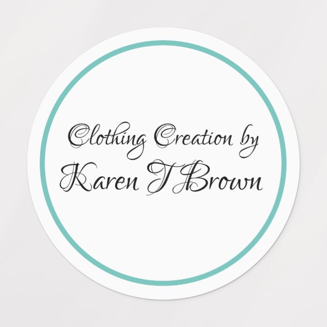 Custom Clothing Labels (Design 1)