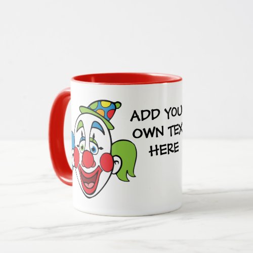 Custom Clown Text Mug