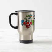 Custom Clown Text Travel Mug (Left)