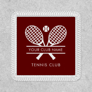 Custom Club Name Tennis Team Coach Patch