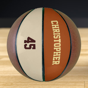 Custom Club Team Player Name Number Monogrammed Basketball
