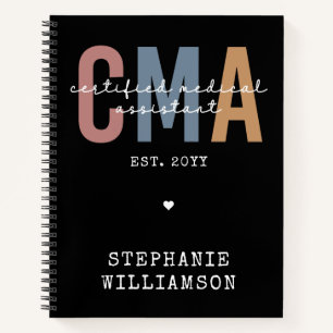 Custom CMA Certified Medical Assistant Notebook