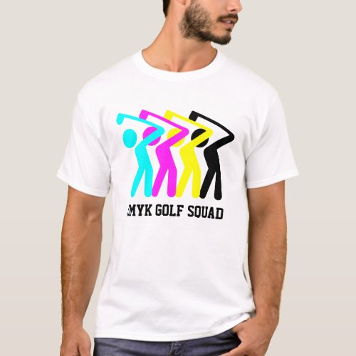 Custom CMYK GOLF  T_Shirt