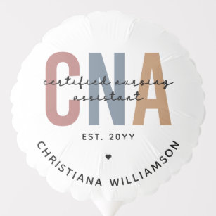 Custom CNA Retro Certified Nursing Assistant Balloon