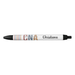 Custom CNA Retro Certified Nursing Assistant Gifts Black Ink Pen