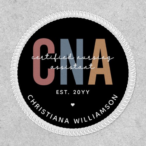 Custom CNA Retro Certified Nursing Assistant Gifts Patch