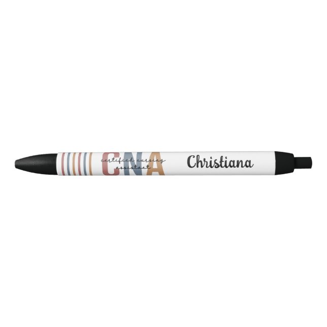 Custom CNA Retro Certified Nursing Assistant Gifts Pen (Front)