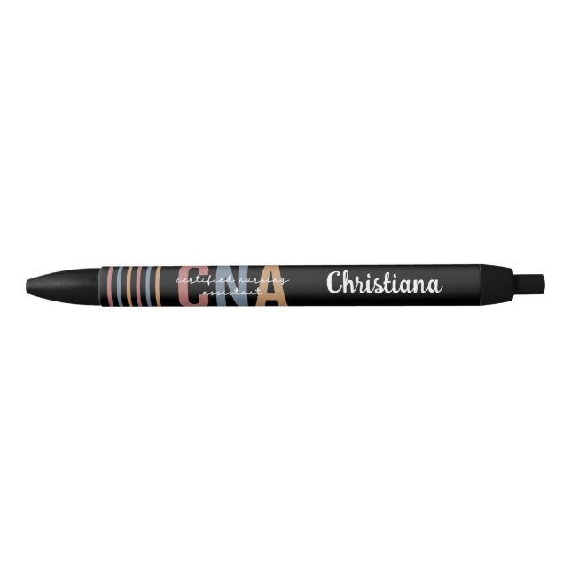 Custom CNA Retro Certified Nursing Assistant Gifts Pen (Front)