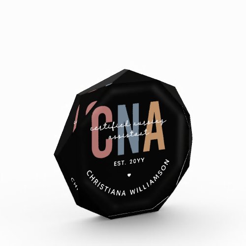 Custom CNA Retro Certified Nursing Assistant Gifts Photo Block